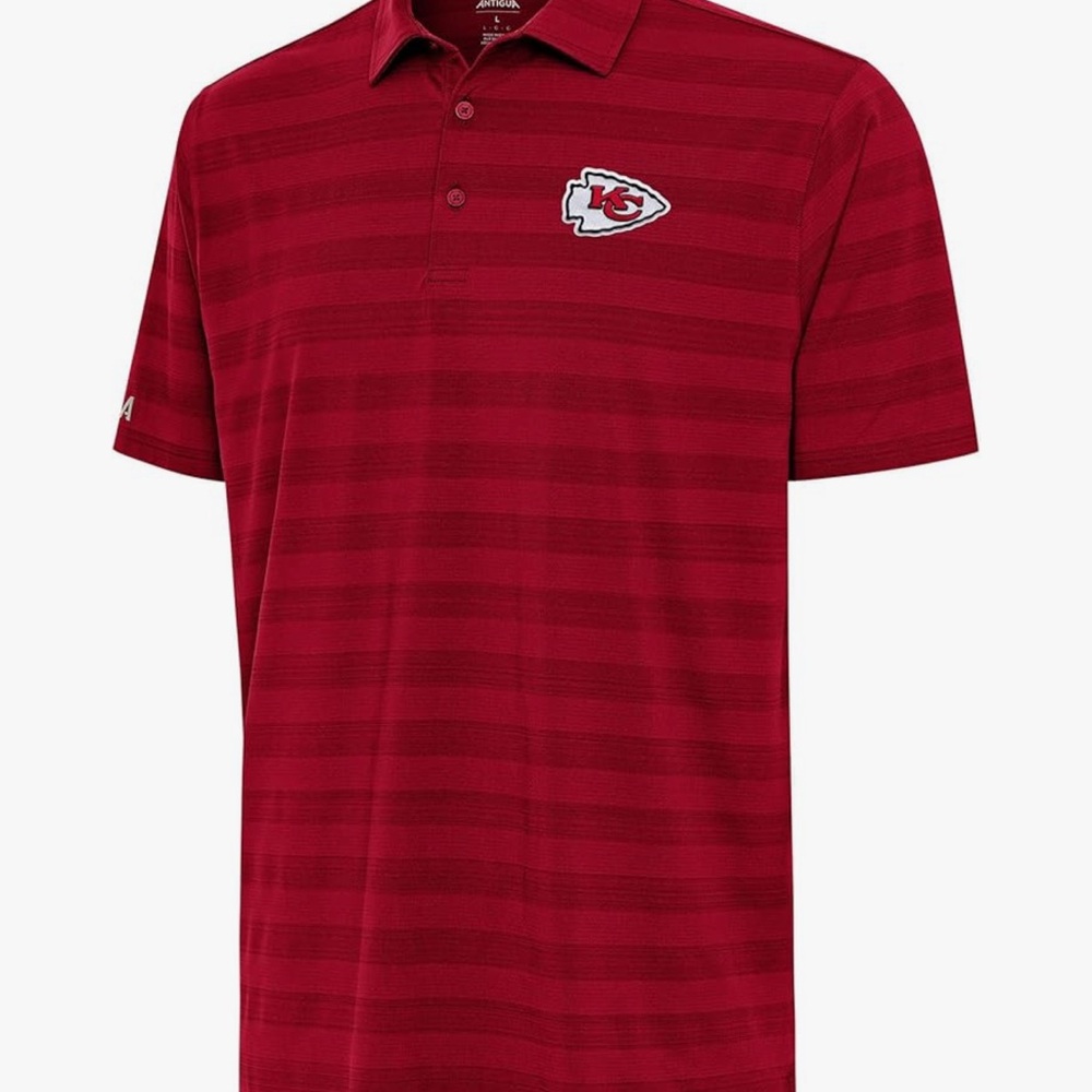 Antigua Men's Red Kansas City Chiefs Big & Tall Tunnel Polo
